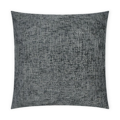 D.V. KAP HOME   24" x 24" Norse Pillow - Slate Solid, Textured, Transitional    - 3674-S-2424