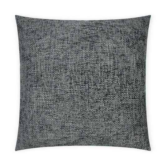 D.V. KAP HOME   24" x 24" Norse Pillow - Slate Solid, Textured, Transitional    - 3674-S-2424