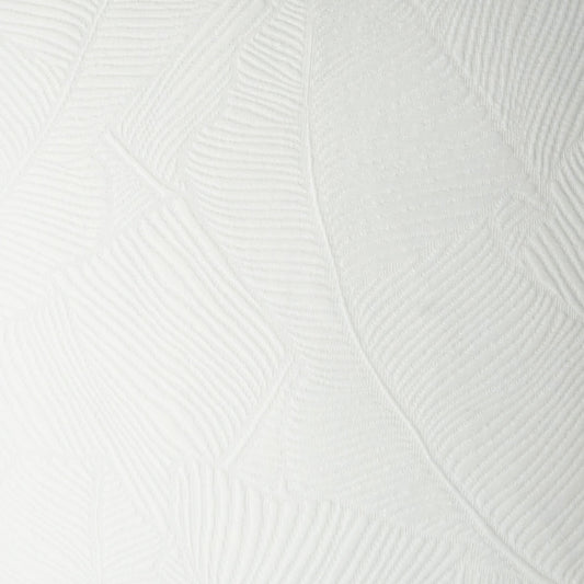 D.V. KAP HOME 3677-YARD Doheny Fabric Floral, Transitional, Textured, Solid  White   - Doheny