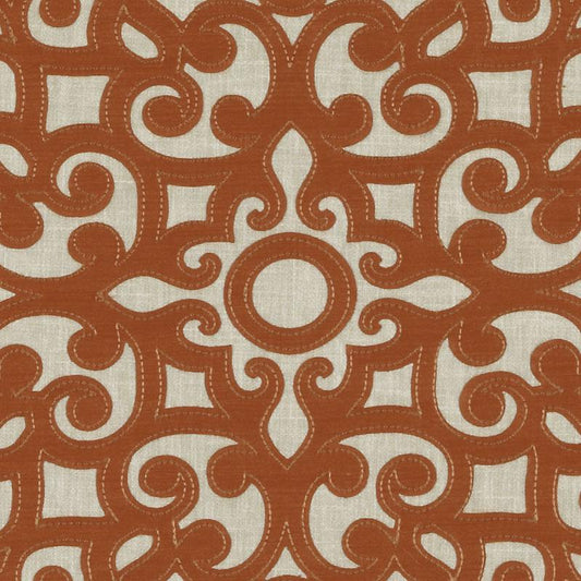 Duralee Da61417 | 48-Burnt Orange  Drapery     - 367756