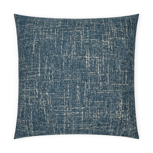 D.V. KAP HOME   24" x 24" Zareen Pillow - Denim Solid, Textured, Transitional    - 3685-D-2424