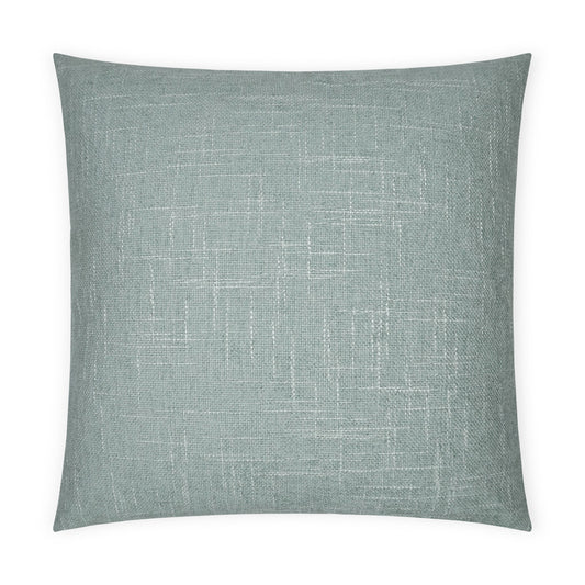 D.V. KAP HOME   24" x 24" Zareen Pillow - Mist Solid, Textured, Transitional    - 3685-M-2424