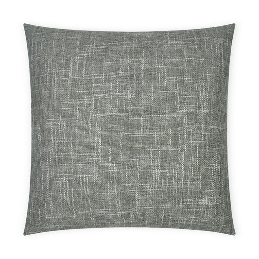 D.V. KAP HOME   24" x 24" Zareen Pillow - Slate Solid, Textured, Transitional    - 3685-S-2424
