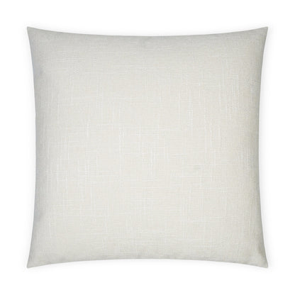 Cream linen-textured square throw pillow, neutral decorative pillow for sofa.