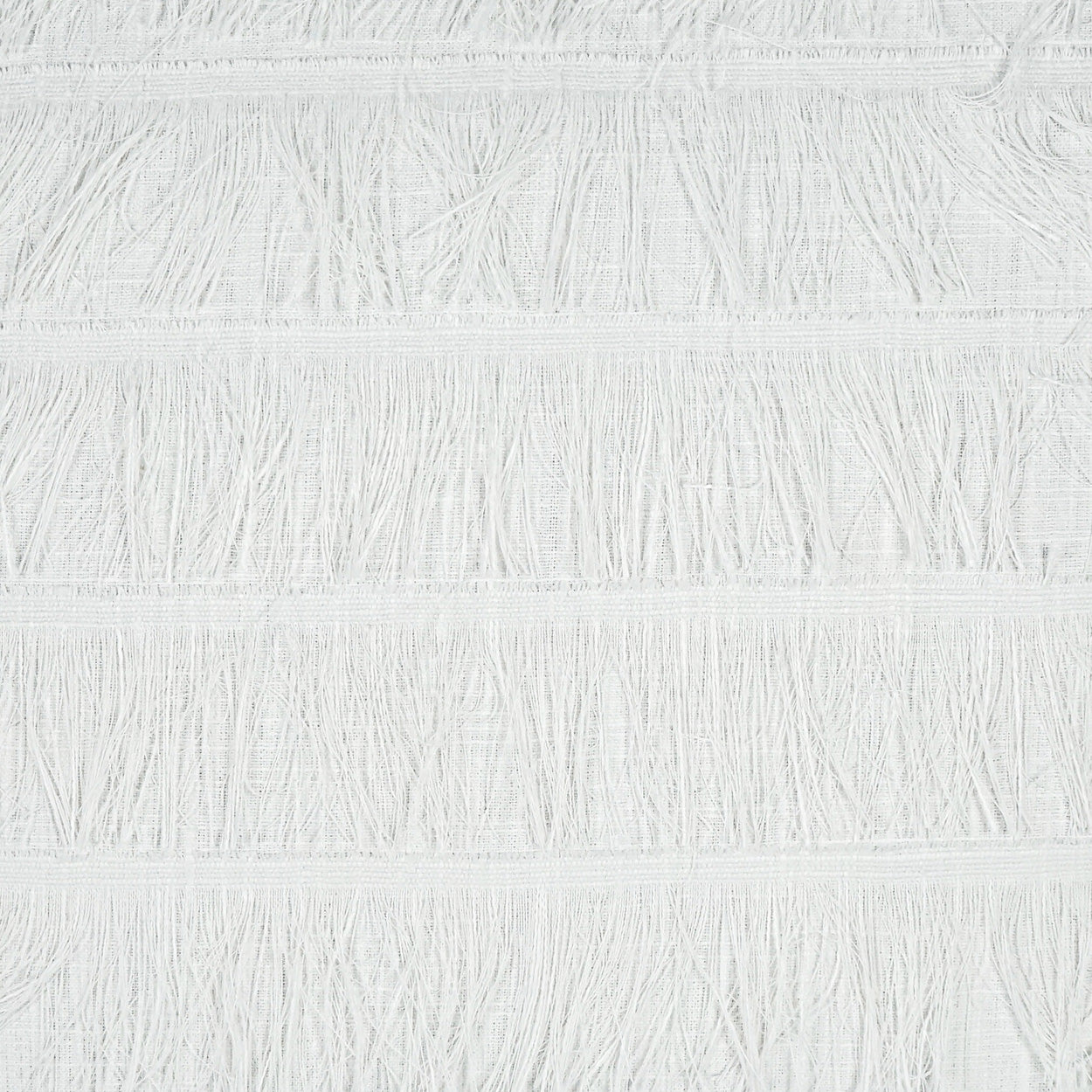 D.V. KAP HOME 3686-YARD Frangia Fabric Solid, Textured, Global, Glam  White   - Frangia