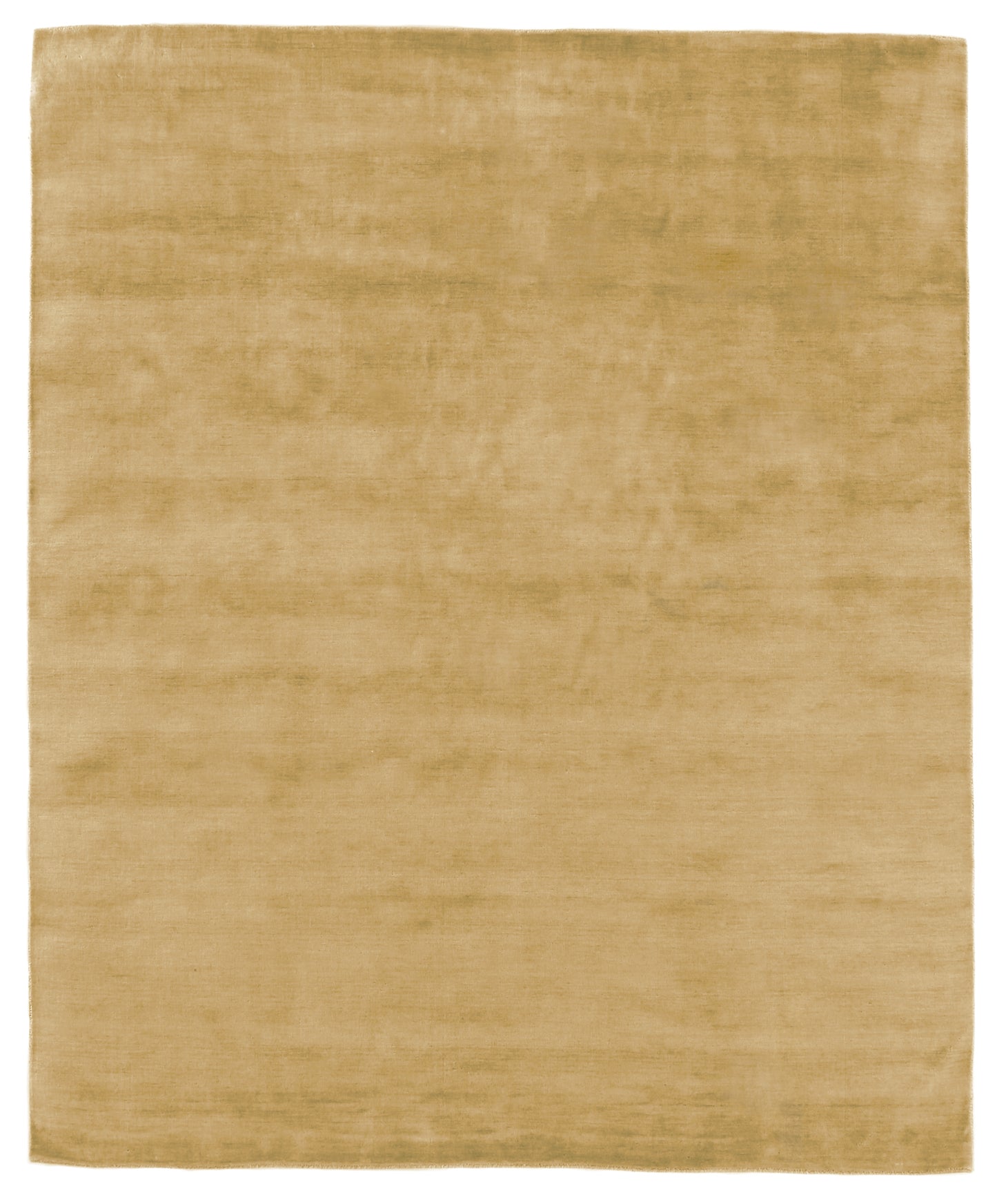 Beige-gold rectangular rug with a soft plush pile and subtle tonal shading.