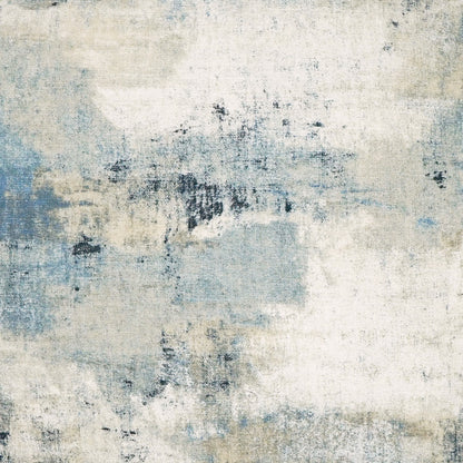 D.V. KAP HOME   24" x 24" Antalya Pillow - Denim Abstract    - 3687-D-2424