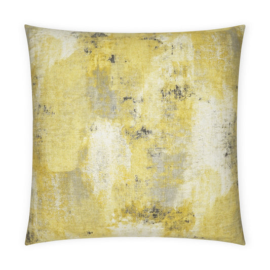 D.V. KAP HOME   24" x 24" Antalya Pillow - Yellow Abstract    - 3687-Y-2424