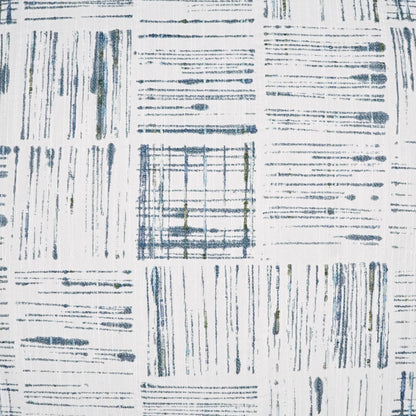 D.V. KAP HOME   24" x 24" Line Up Pillow - Blue Abstract    - 3688-B-2424