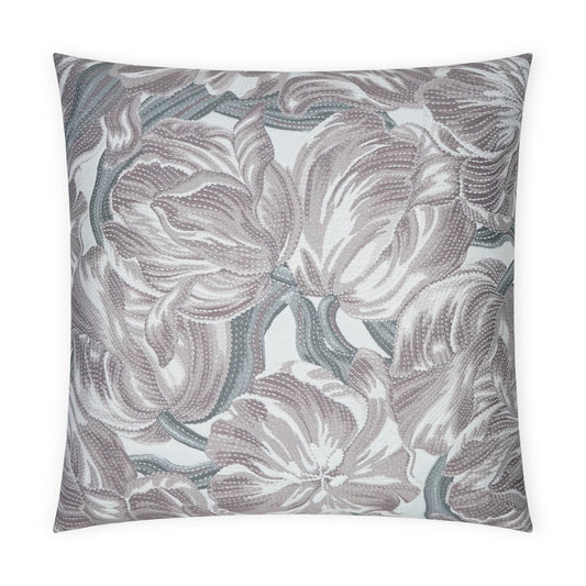 D.V. KAP HOME   24" x 24" Belle Ame Pillow - Lilac Floral    - 3689-L-2424