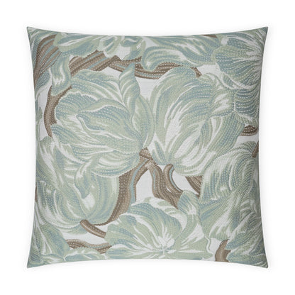 D.V. KAP HOME   24" x 24" Belle Ame Pillow - Spearmint Floral    - 3689-S-2424