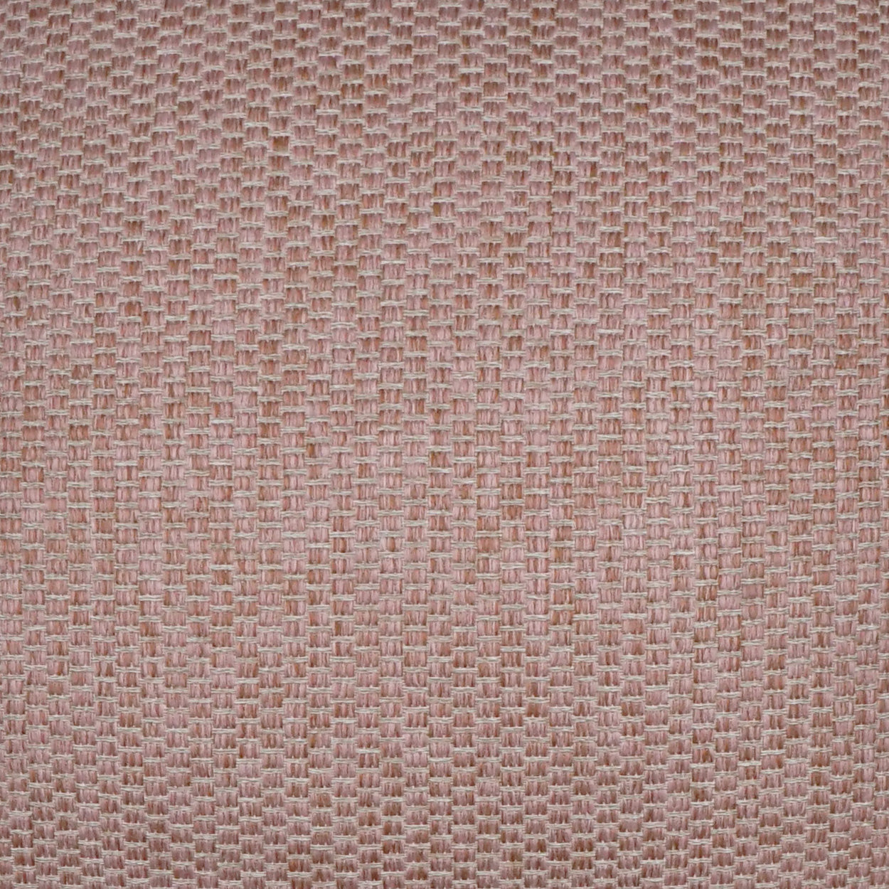 Peach-pink woven fabric with a small grid texture, soft matte finish, suitable for upholstery or garments.