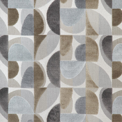 KRAVET DESIGN VELVET GEOMETRIC SLATE,GREY,   - 36903.52.0