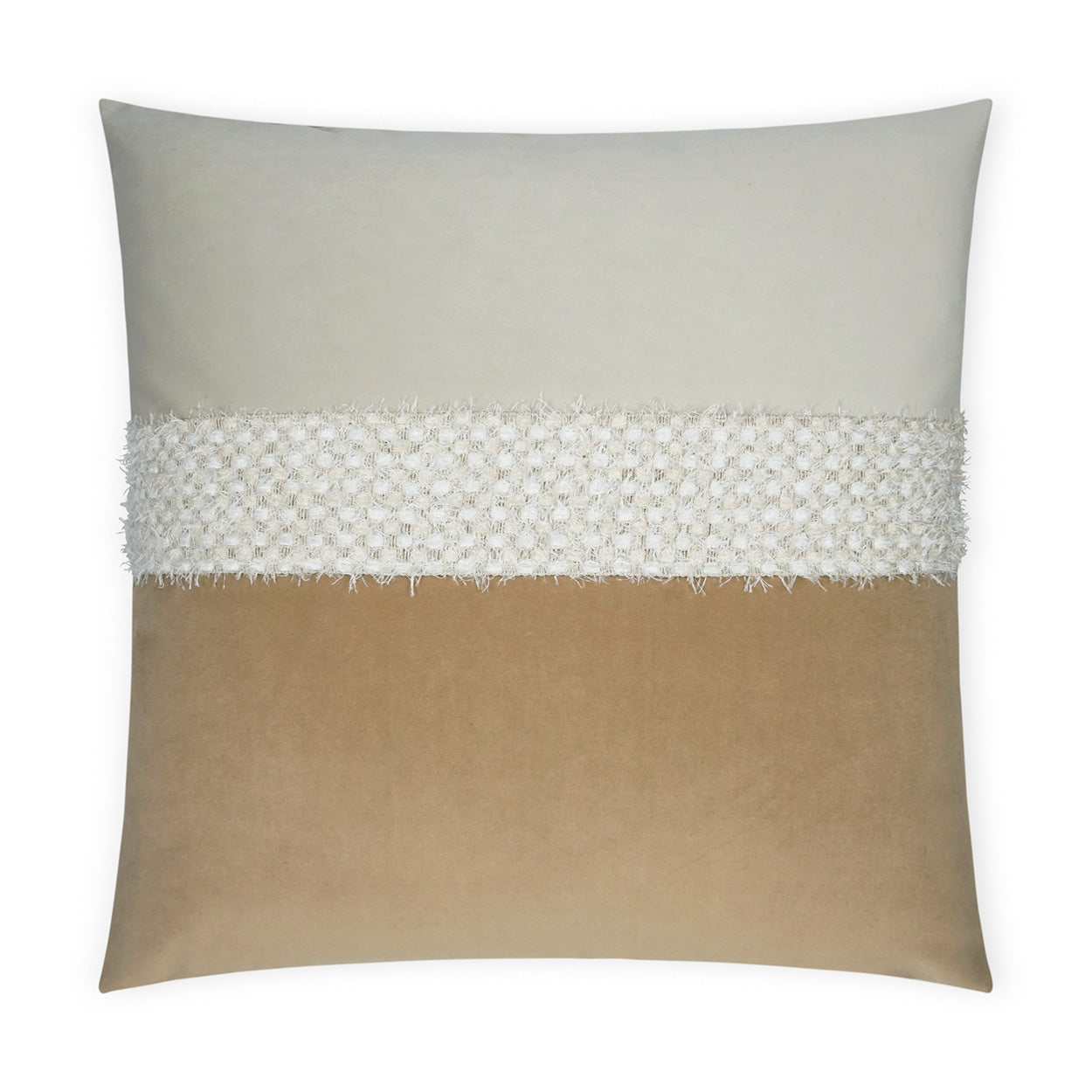 D.V. KAP HOME   24" x 24" Fuzzy Traditional, Band / Ribbon    - 3692-L-2424
