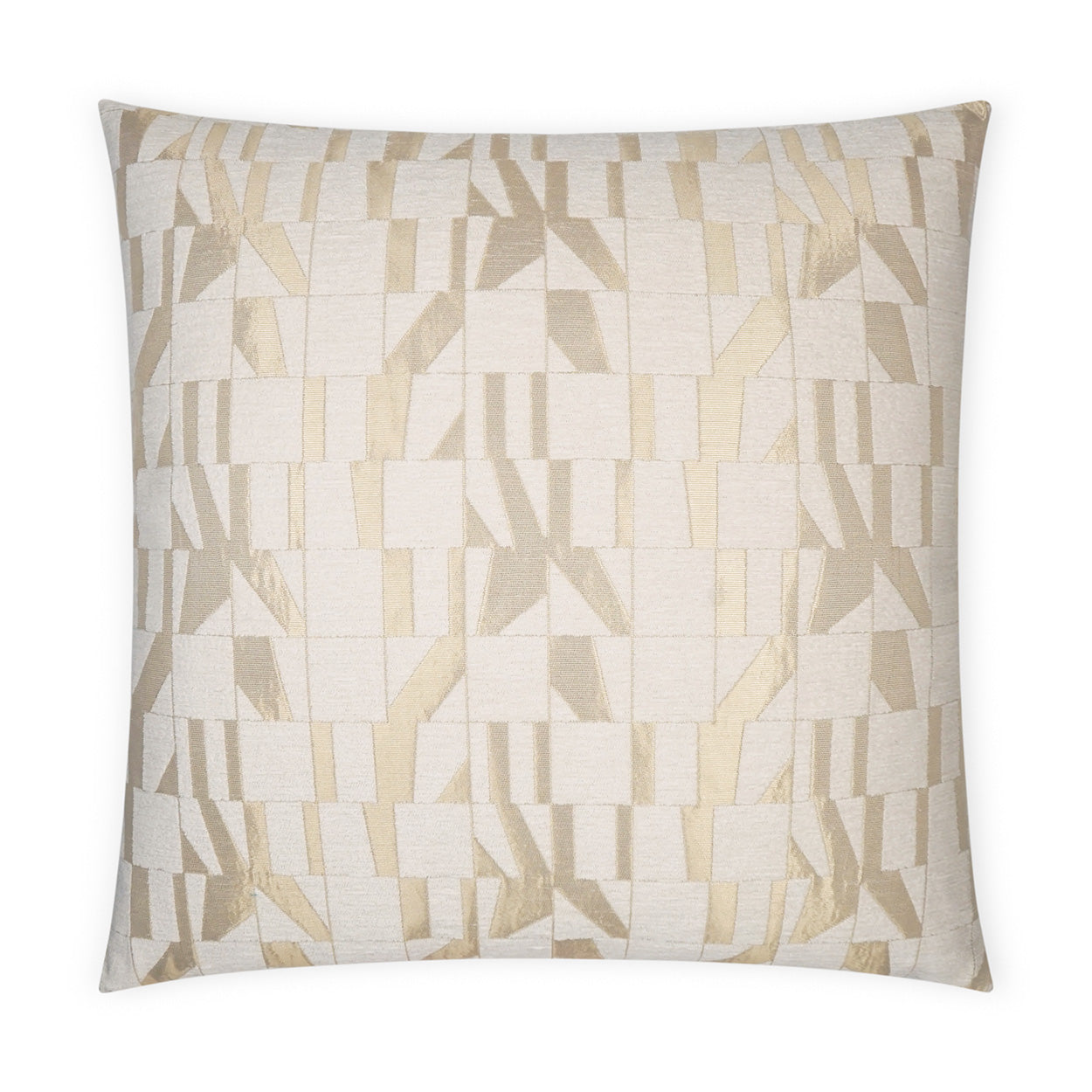 D.V. KAP HOME   24" x 24" Duved Pillow Glam, Geometric    - 3693-2424
