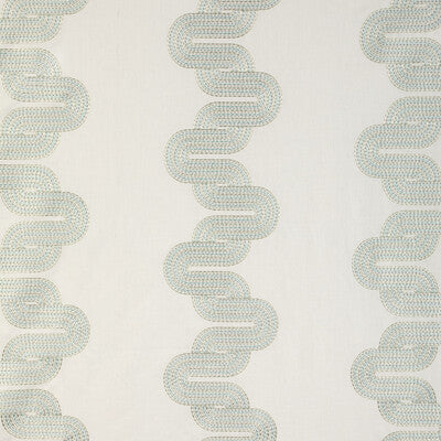 KRAVET DESIGN EMBROIDERY MODERN TURQUOISE,,TEAL   - 36943.13.0