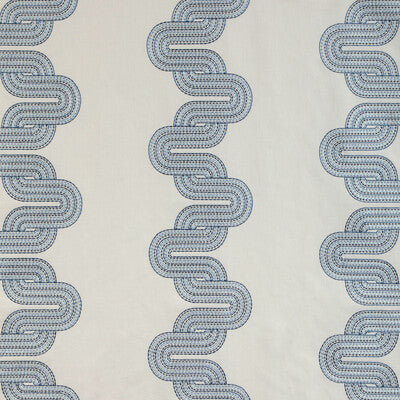 KRAVET DESIGN EMBROIDERY MODERN BLUE,,BLUE   - 36943.5.0