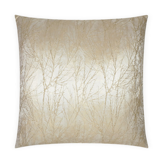 D.V. KAP HOME   24" x 24" Twiggy Pillow - Golden Glam, Floral    - 3695-G-2424