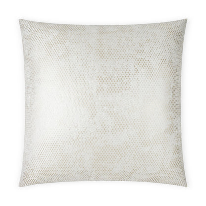 D.V. KAP HOME   24" x 24" Pitone Pillow - Ivory Animal, Glam    - 3697-I-2424