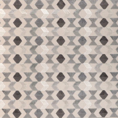 KRAVET DESIGN VELVET TEXTURE GREY,LIGHT GREY,   - 36979.11.0