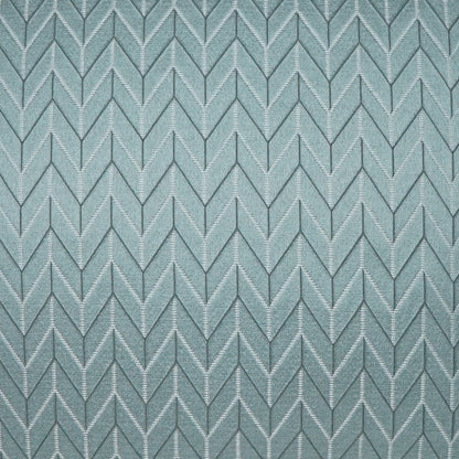 D.V. KAP HOME   24" x 24" Elodie Pillow - Aqua Chevron, Glam, Transitional    - 3700-A-2424