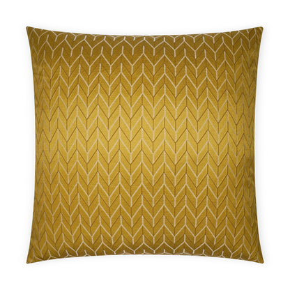 D.V. KAP HOME   24" x 24" Elodie Pillow - Gold Chevron, Glam, Transitional    - 3700-G-2424