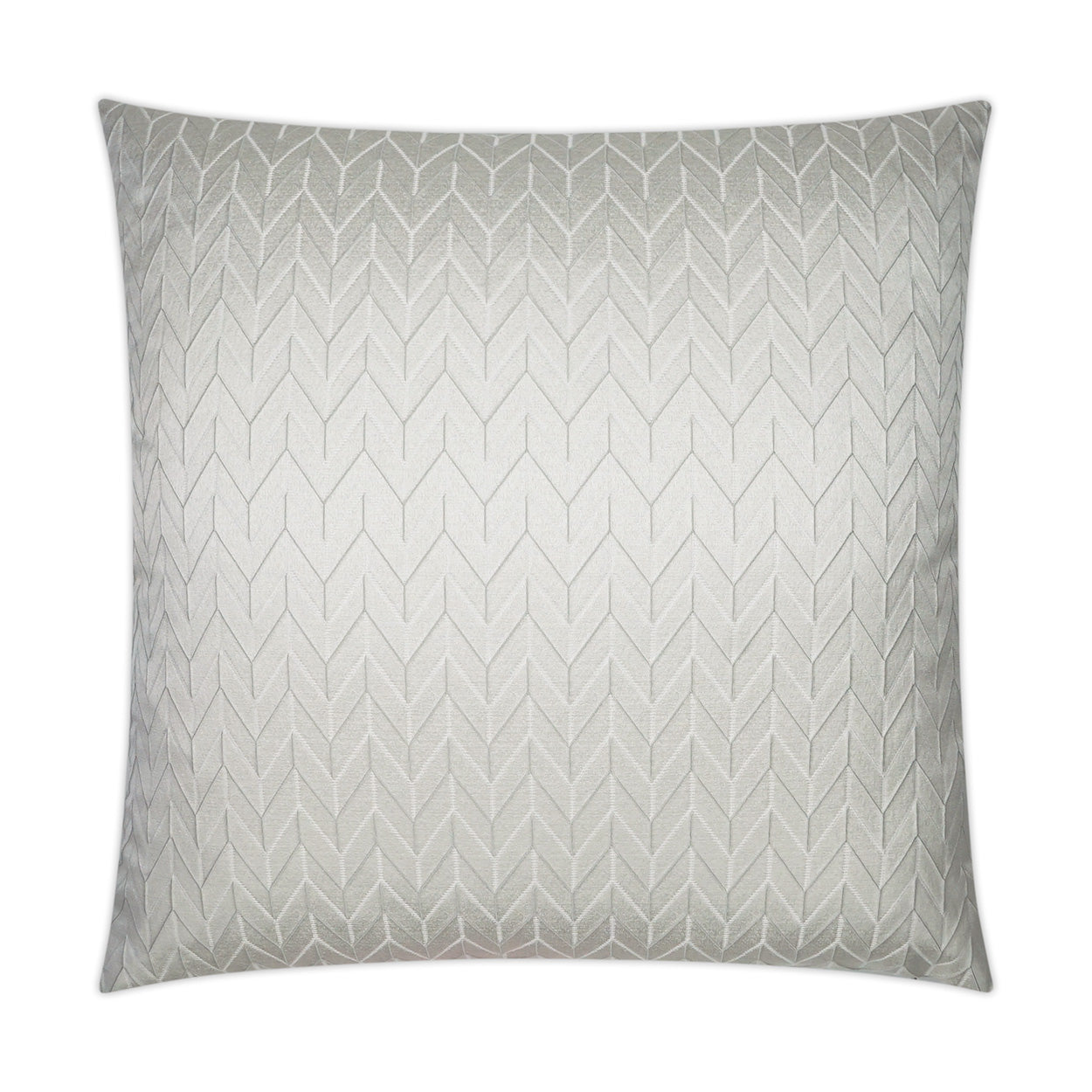 D.V. KAP HOME   24" x 24" Elodie Pillow - Ivory Chevron, Glam, Transitional    - 3700-I-2424