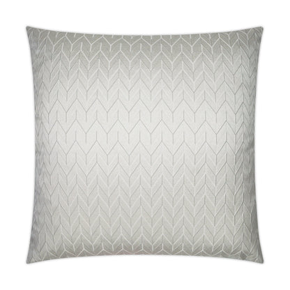 D.V. KAP HOME   24" x 24" Elodie Pillow - Ivory Chevron, Glam, Transitional    - 3700-I-2424
