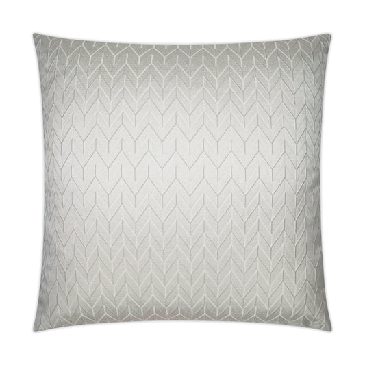 D.V. KAP HOME   24" x 24" Elodie Pillow - Ivory Chevron, Glam, Transitional    - 3700-I-2424