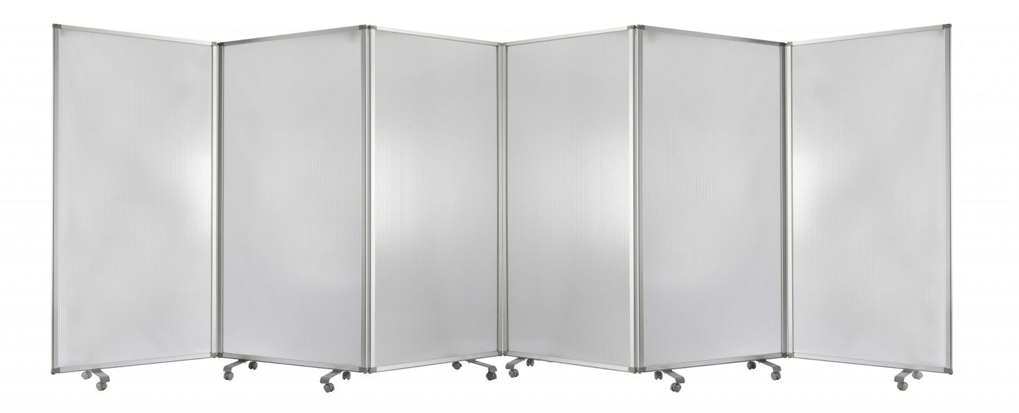 212 X 1 X 71 Green Metal 6 Panel Screen