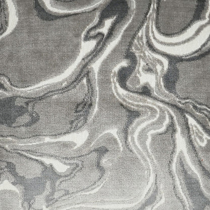 D.V. KAP HOME   24" x 24" Rhapsody Pillow - Grey Abstract    - 3704-G-2424