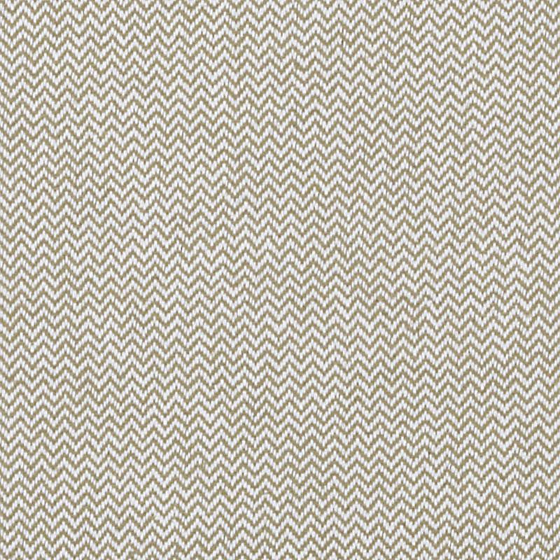 Beige and cream herringbone woven fabric pattern for upholstery or drapery.