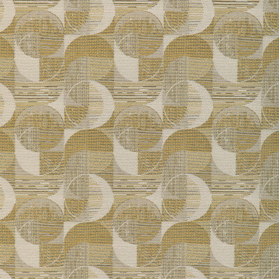 KRAVET CONTRACT CHENILLE GEOMETRIC YELLOW,WHITE,YELLOW   - 37050.40.0