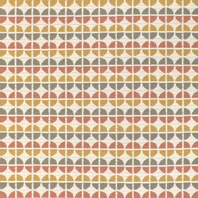 KRAVET CONTRACT CRYPTON GEOMETRIC ORANGE,GREY,YELLOW   - 37051.2416.0