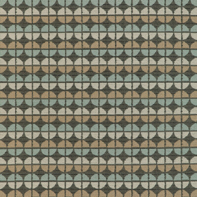 KRAVET CONTRACT CRYPTON GEOMETRIC BROWN,LIGHT BLUE,BEIGE   - 37051.615.0