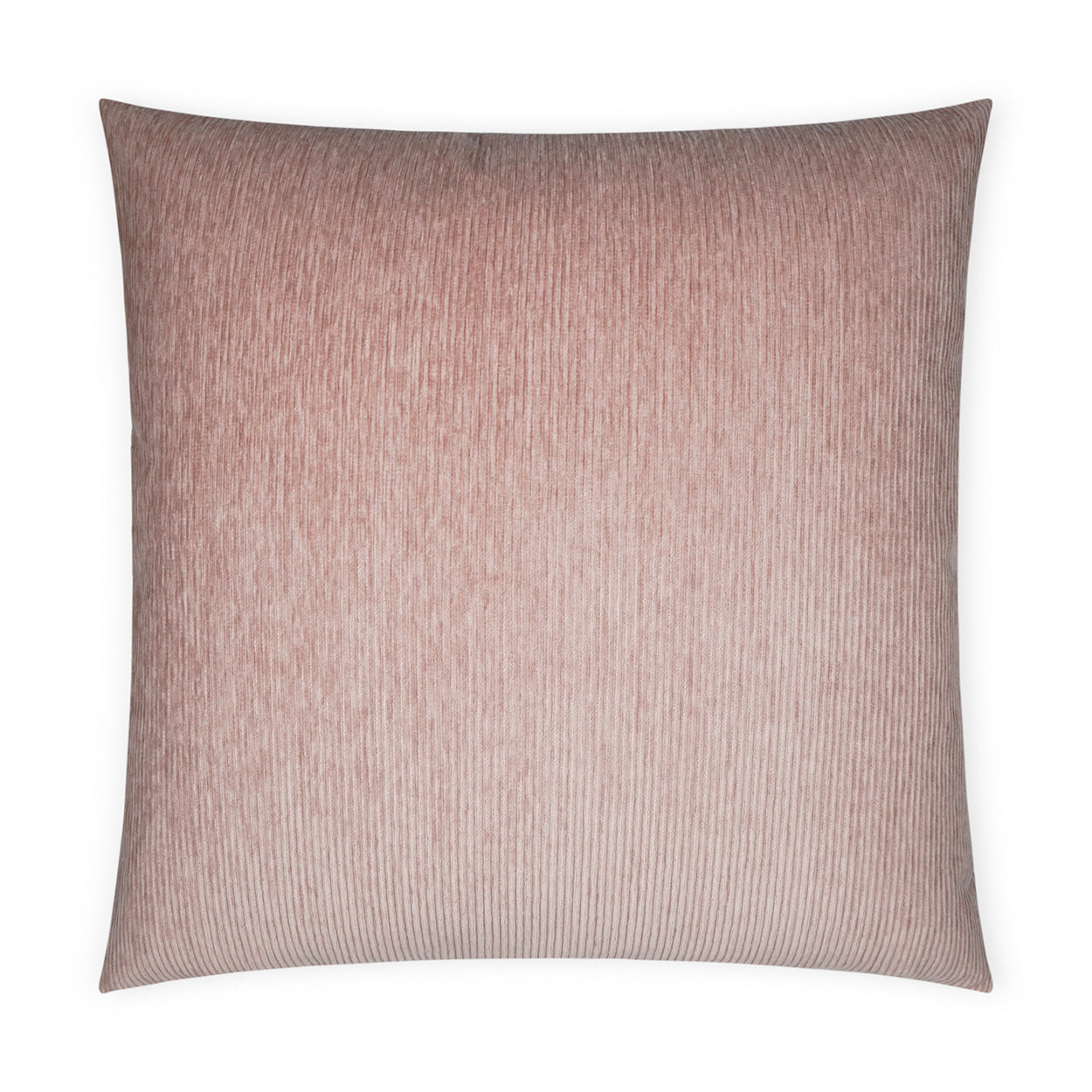 D.V. KAP HOME   24" x 24" Ridges Pillow - Blush Solid, Stripes, Textured    - 3706-B-2424