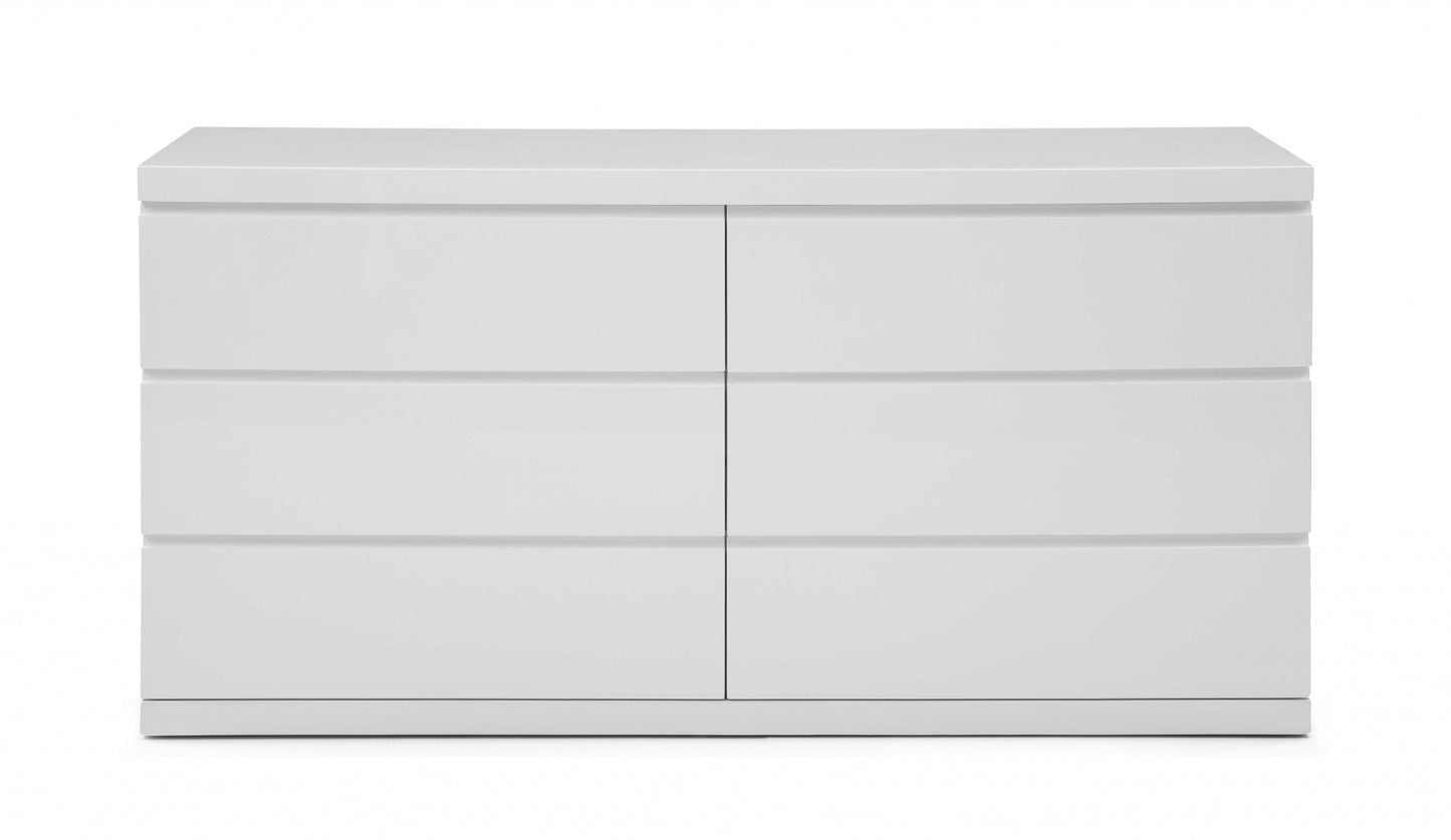 63 X 20 X 30 White Double Dresser