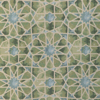 KRAVET CONTRACT CRYPTON GEOMETRIC IVORY,GREEN,LIGHT BLUE   - 37074.153.0