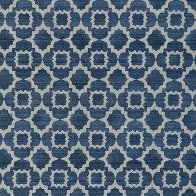 KRAVET CONTRACT CRYPTON MEDALLION / SUZANI / PERSIAN BLUE,WHITE,BLUE   - 37075.51.0