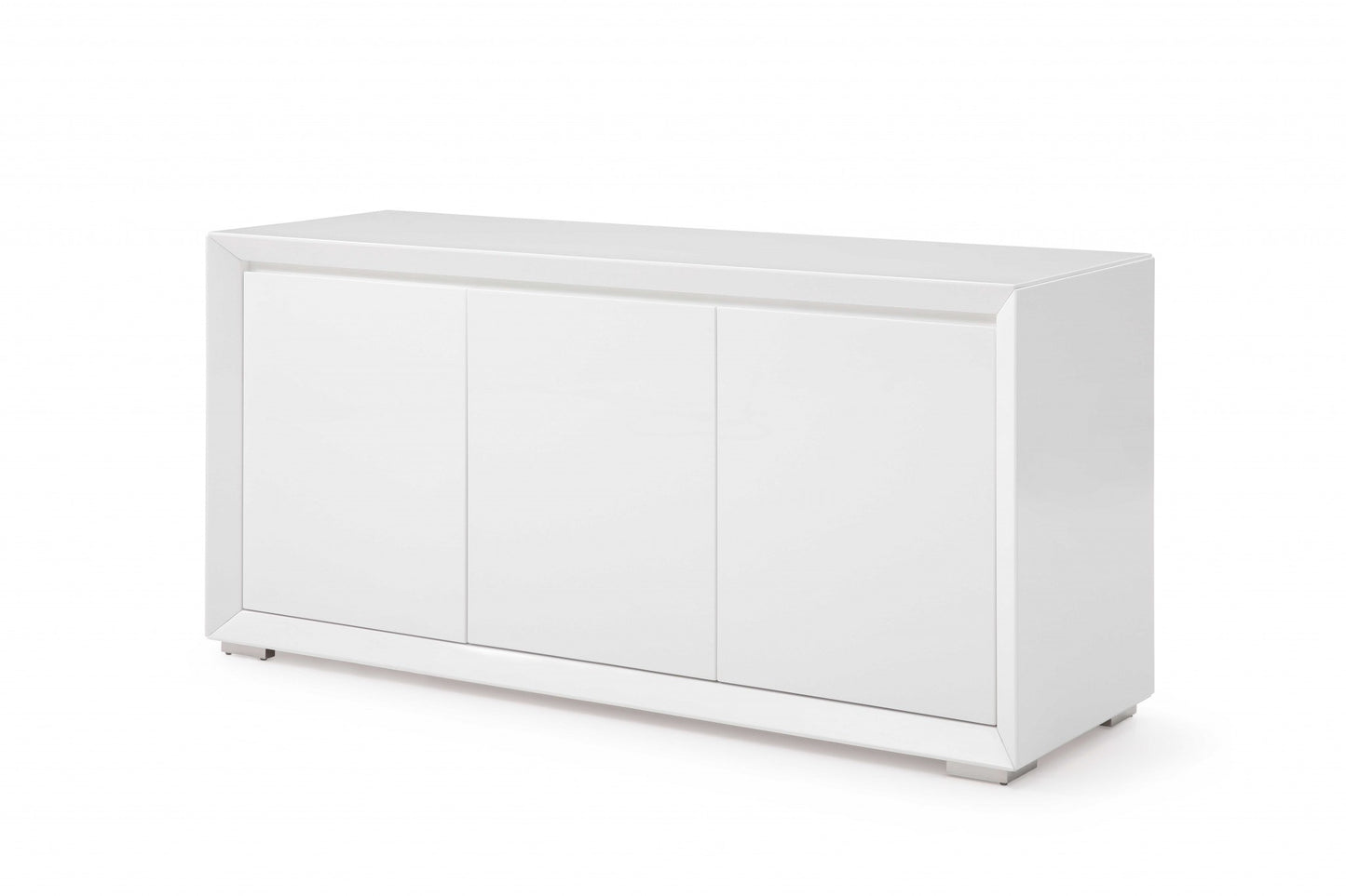 61 X 20 X 30 White Stainless Steel Buffet