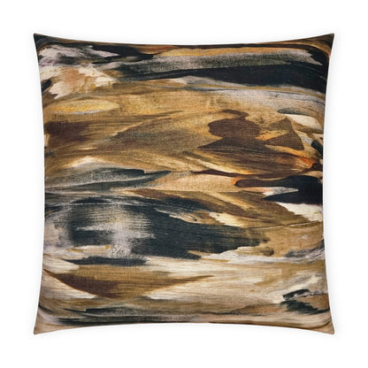 D.V. KAP HOME   24" x 24" Montreux Pillow - Espresso Abstract    - 3708-E-2424