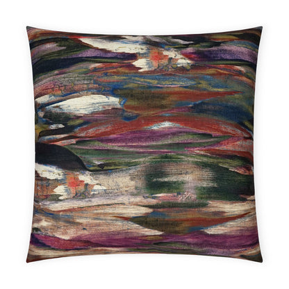 D.V. KAP HOME   24" x 24" Montreux Pillow - Plumage Abstract    - 3708-P-2424