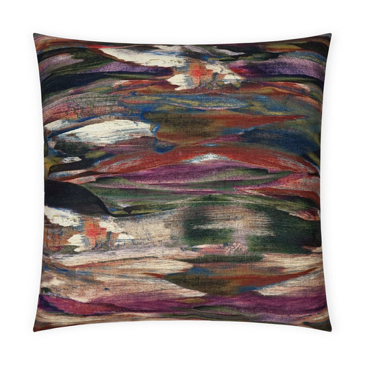 D.V. KAP HOME   24" x 24" Montreux Pillow - Plumage Abstract    - 3708-P-2424