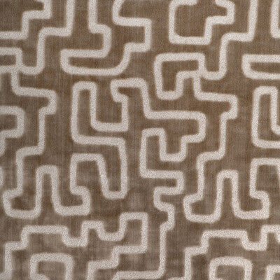 KRAVET DESIGN VELVET GEOMETRIC BEIGE,,BEIGE   - 37081.16.0