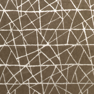 KRAVET DESIGN VELVET GEOMETRIC TAUPE,BEIGE,BEIGE   - 37113.106.0