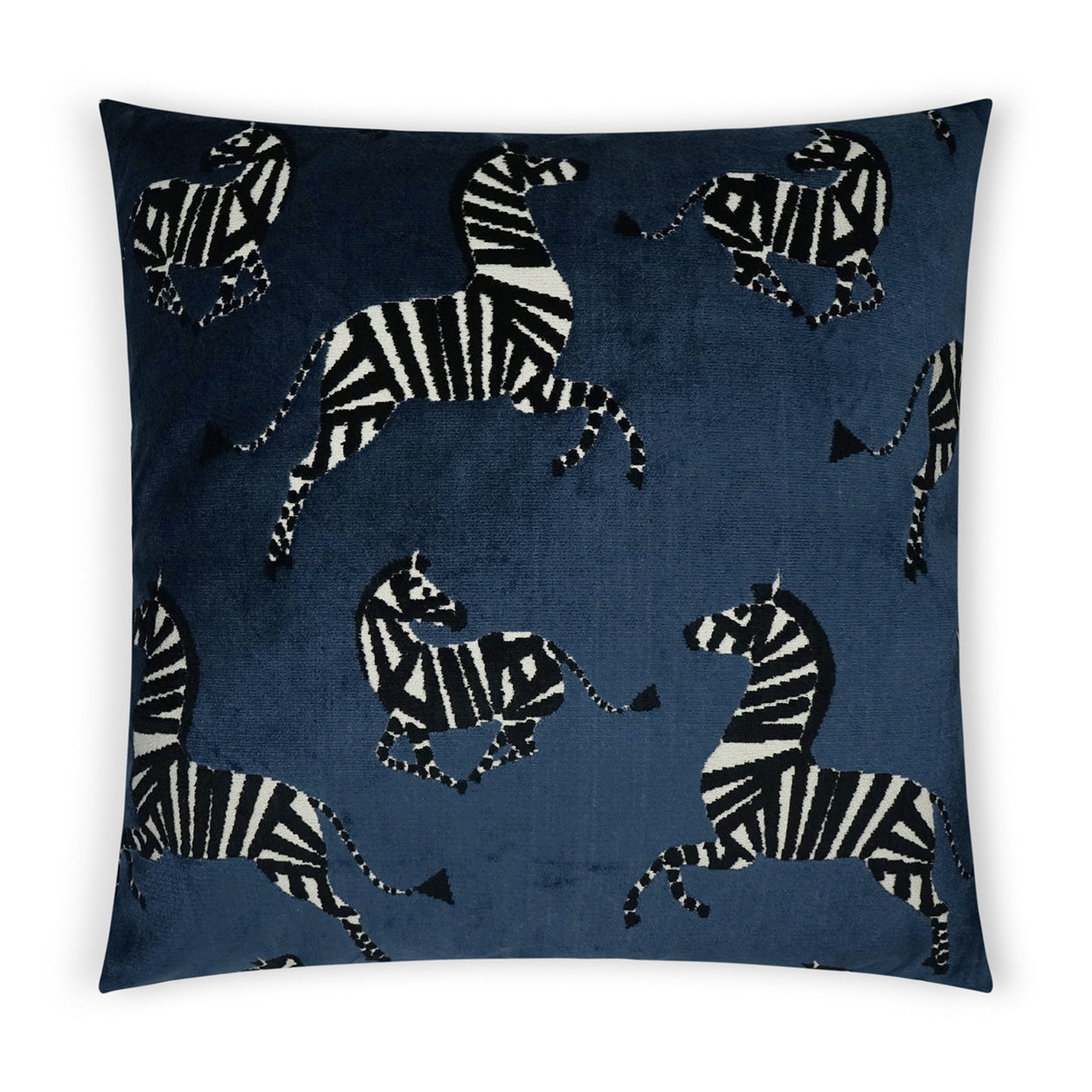 D.V. KAP HOME   24" x 24" Farlowe Pillow - Sapphire Animal, Modern, Transitional, Novelty    - 3712-S-2424