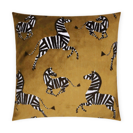 D.V. KAP HOME   24" x 24" Farlowe Pillow - Topaz Animal, Modern, Transitional, Novelty    - 3712-T-2424