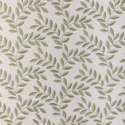 KRAVET BASICS EMBROIDERY BOTANICAL & FLORAL WHITE,SPA,GREEN   - 37145.3.0