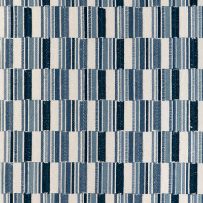 KRAVET BASICS EMBROIDERY TEXTURE WHITE,LIGHT BLUE,INDIGO   - 37158.51.0