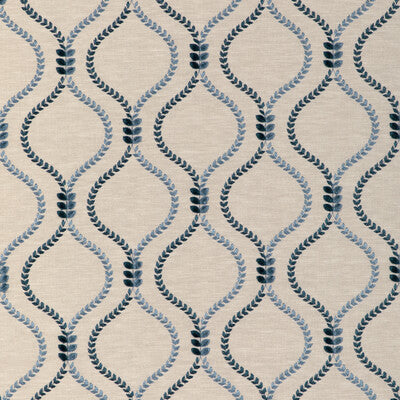 KRAVET BASICS EMBROIDERY TEXTURE BEIGE,INDIGO,BLUE   - 37160.516.0